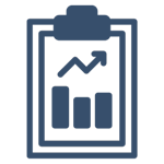 bar chart clipboard icon